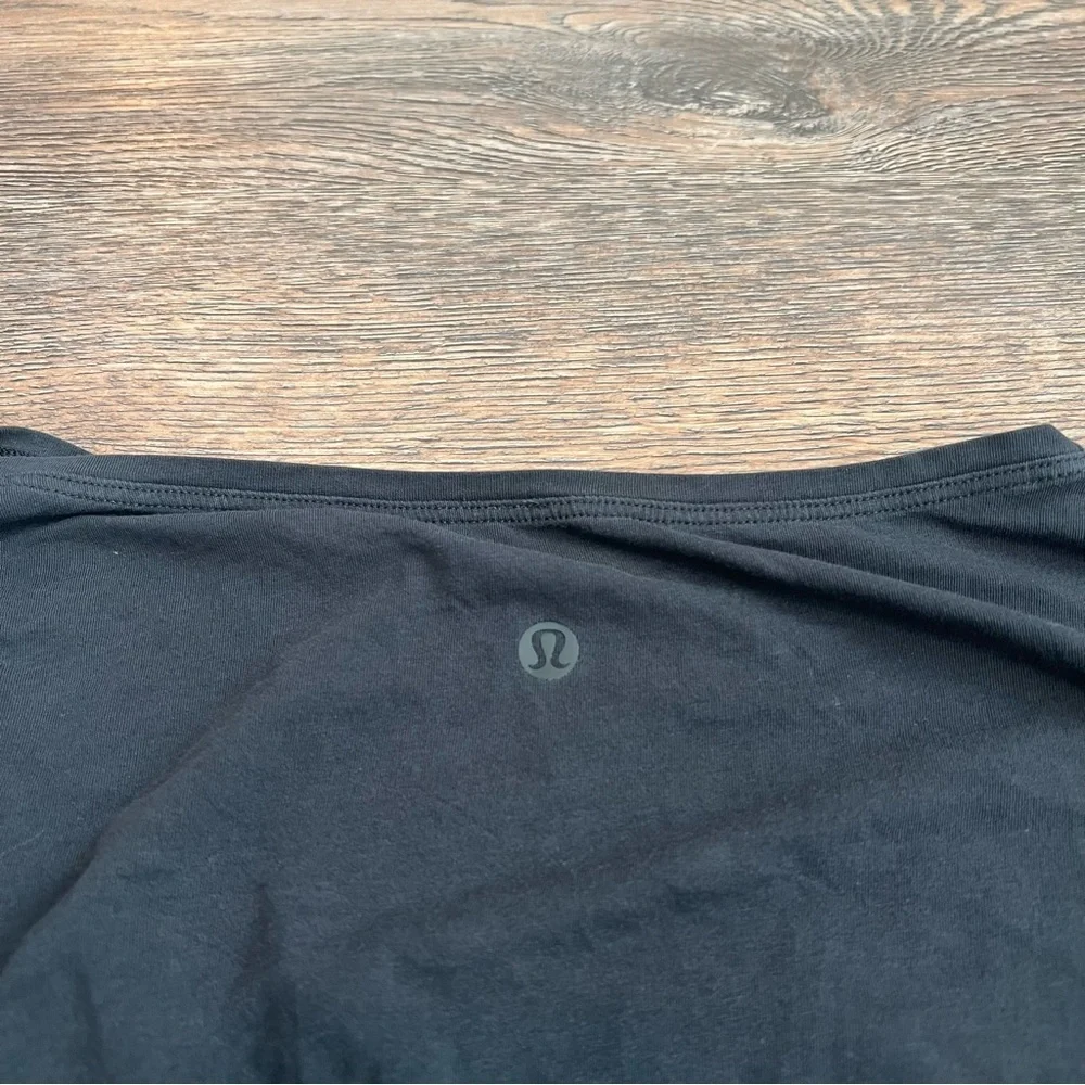 Lululemon Back In Action Long Sleeve Top Small Black Oversized Athleisure Casual